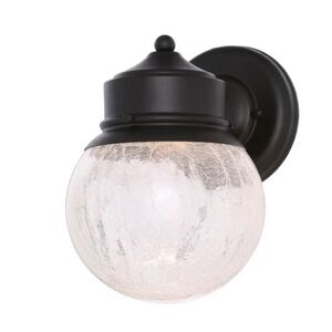 2-Pack Outdoor Wall Lights ✨Crackle Glass | LED | NEW in Box | Hardwired